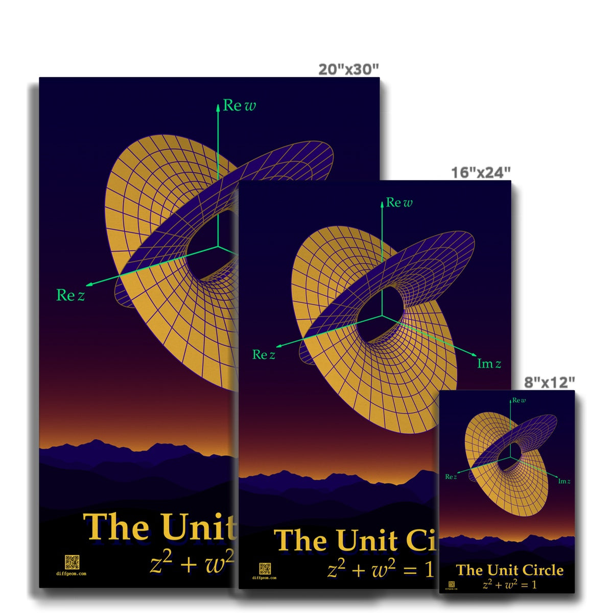 Complex Circle, 1 Slit Eco Canvas