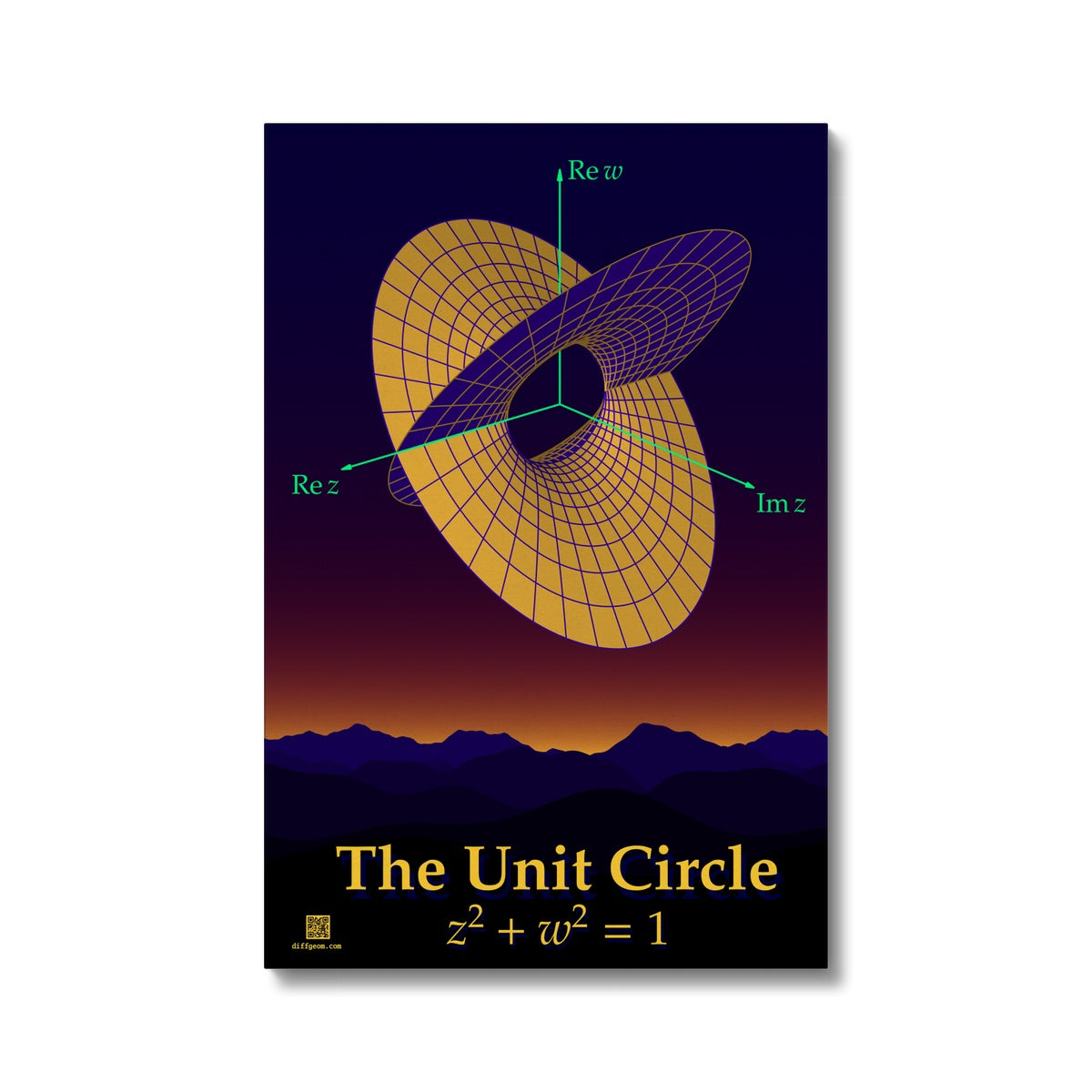 Complex Circle, 1 Slit Eco Canvas