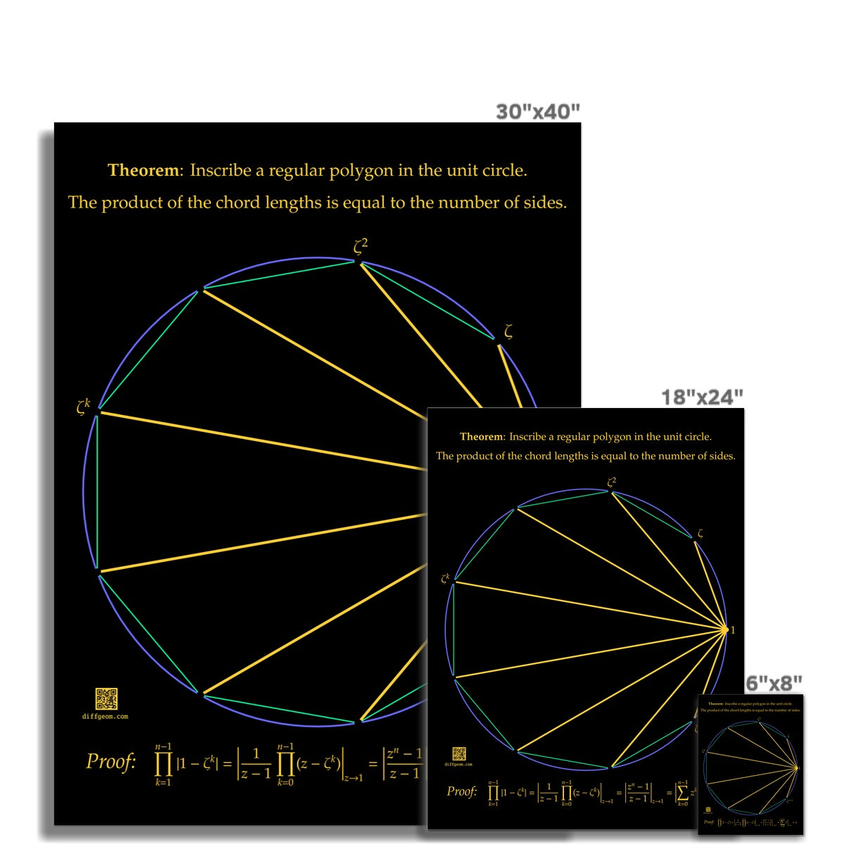 Product of Chord Lengths Fine Art Print
