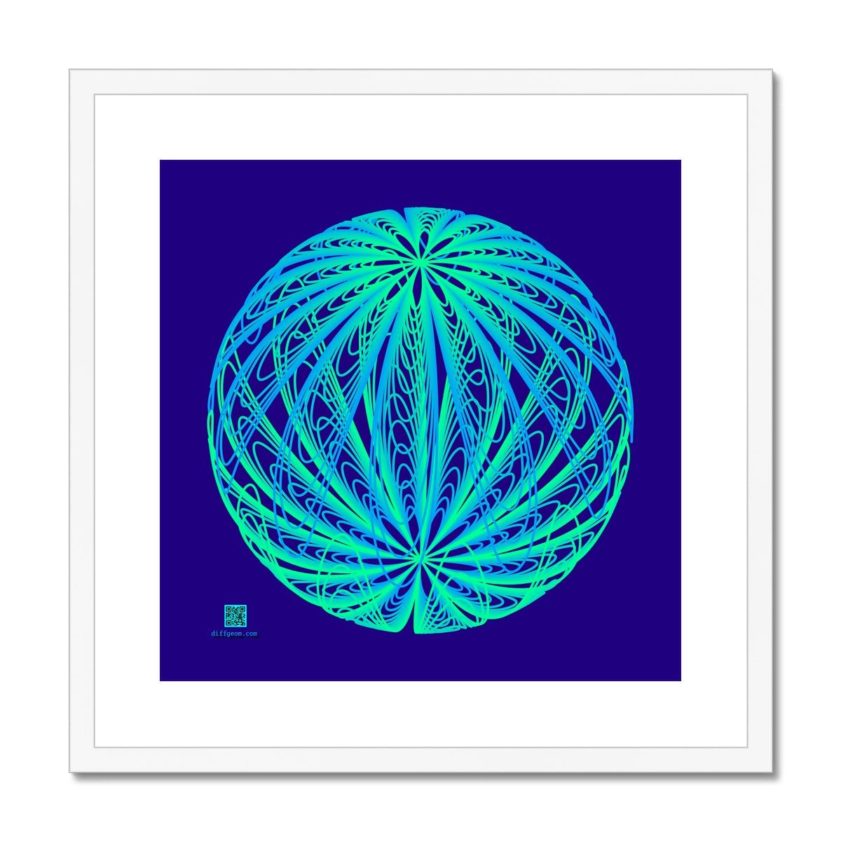 Dipole, Aurora Sphere Framed & Mounted Print
