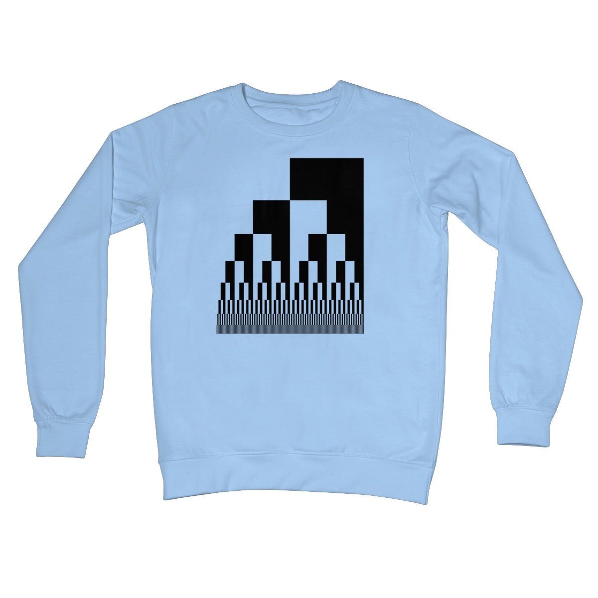 Binary Cascade Crew Neck Sweatshirt