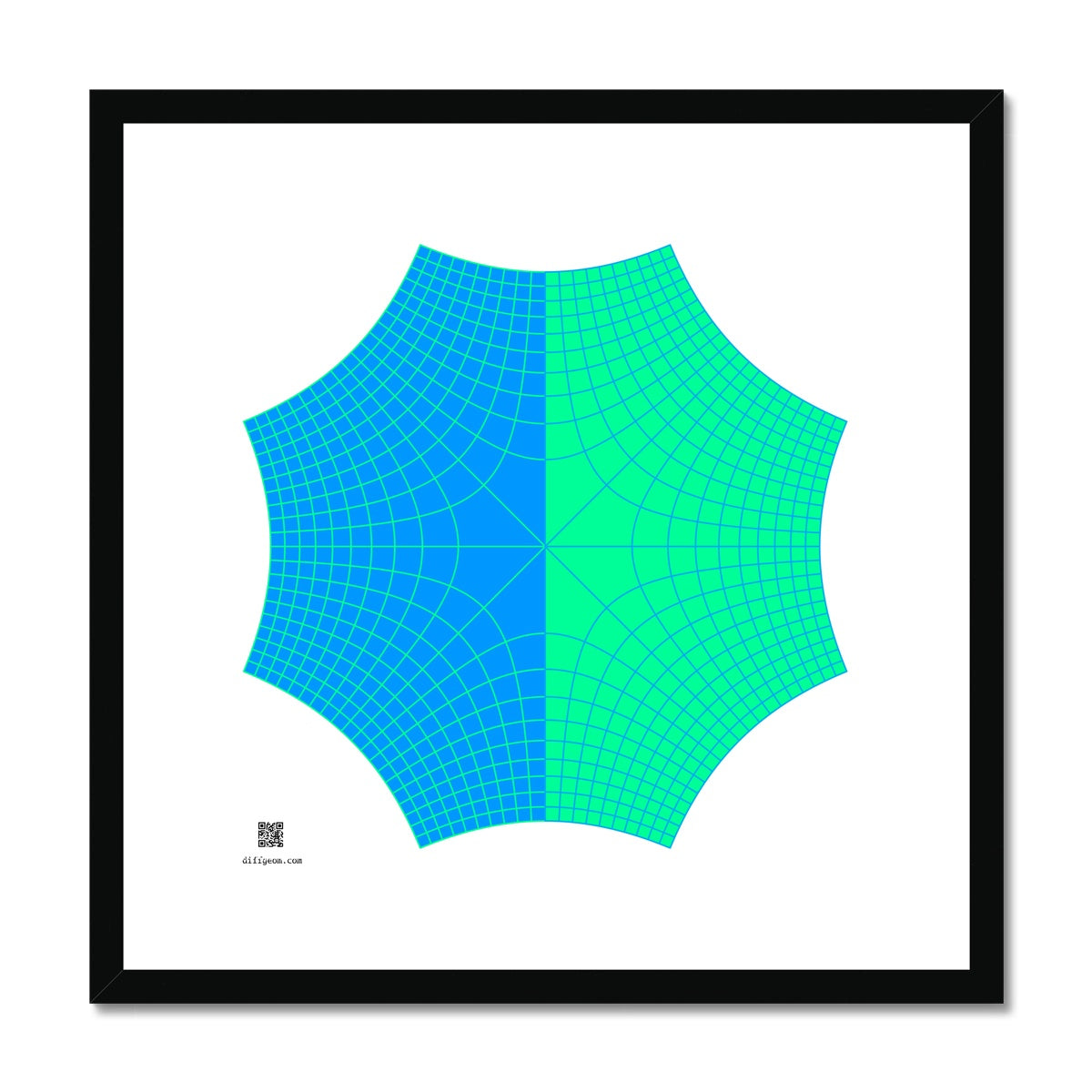 Complex Square Roots Framed & Mounted Print