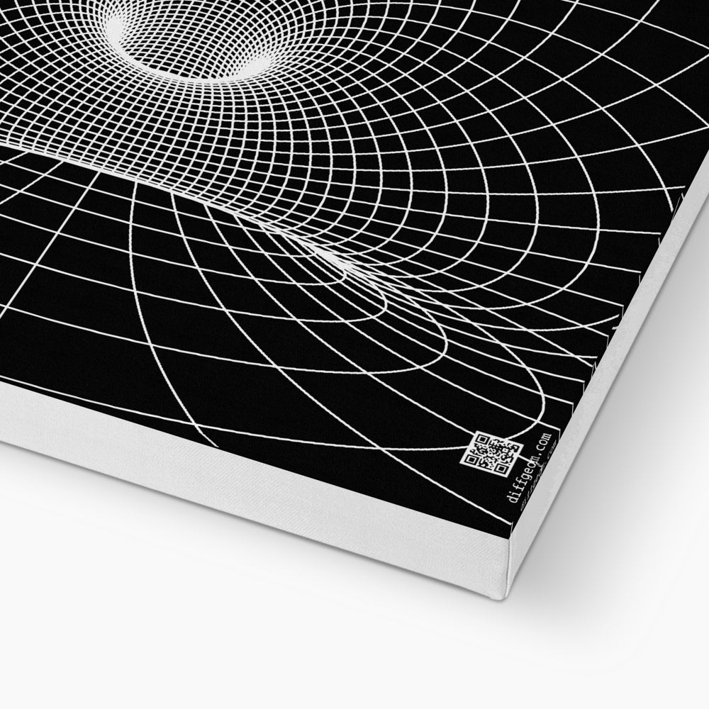 Parabolic Cyclide, White Eco Canvas