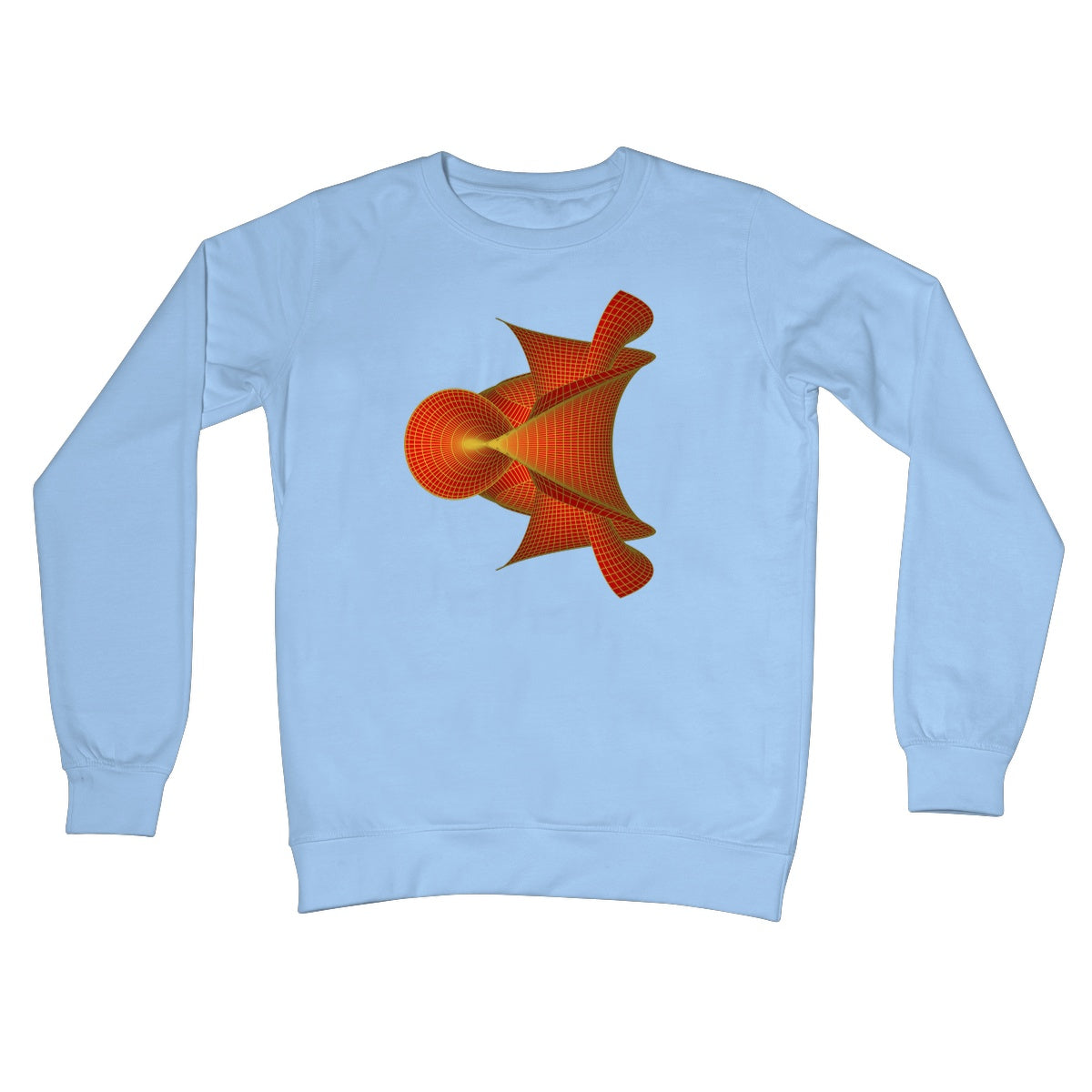 Kuen's Surface, Red Crew Neck Sweatshirt