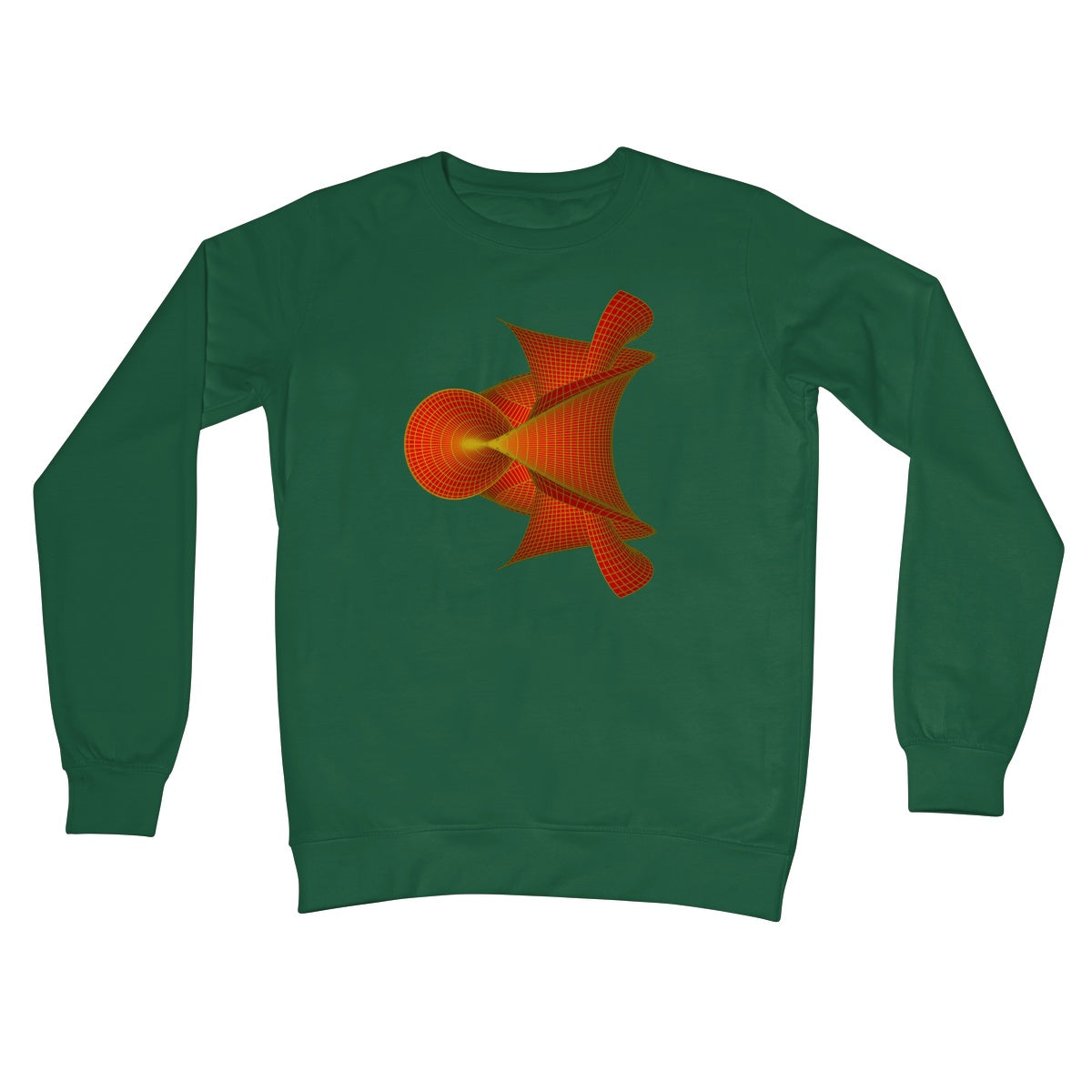Kuen's Surface, Red Crew Neck Sweatshirt