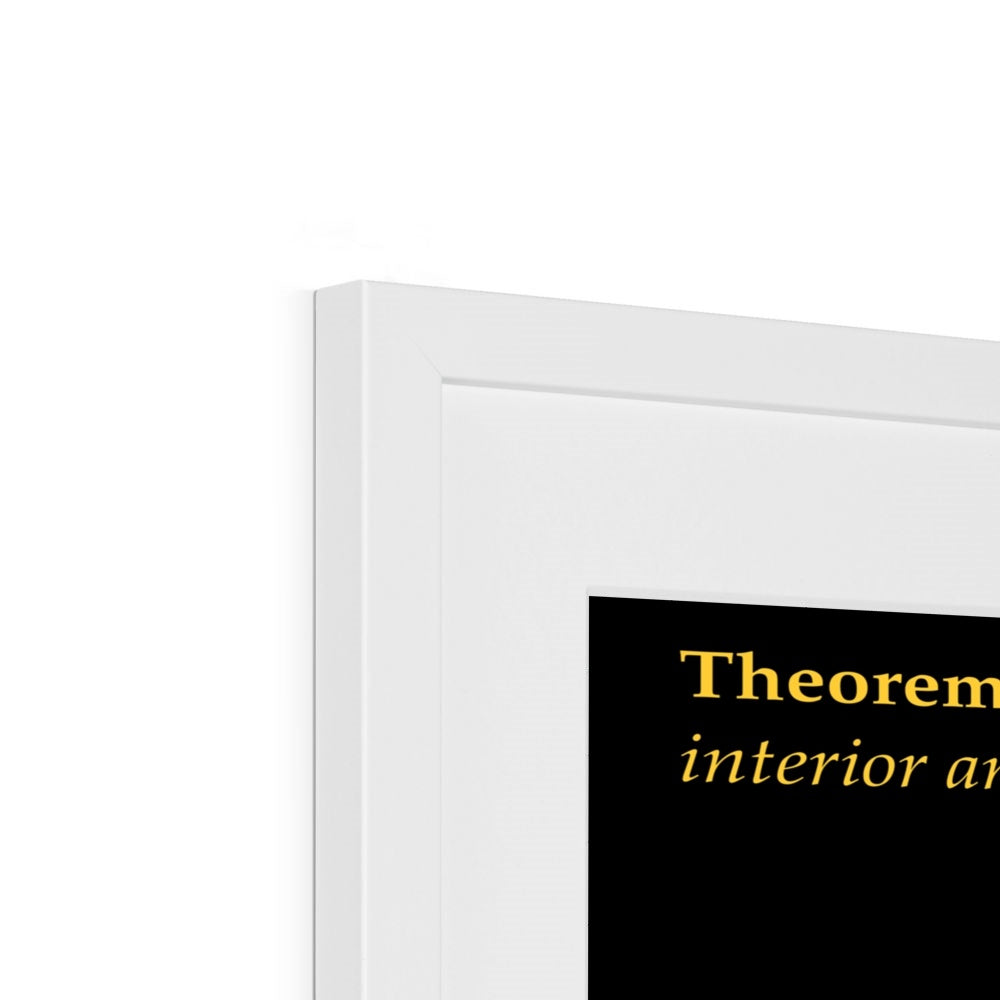 Area of Spherical Triangles Framed & Mounted Print