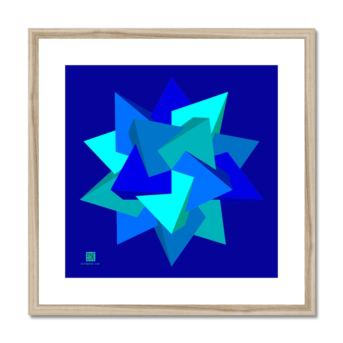 Five Tetrahedra, Ocean Framed & Mounted Print