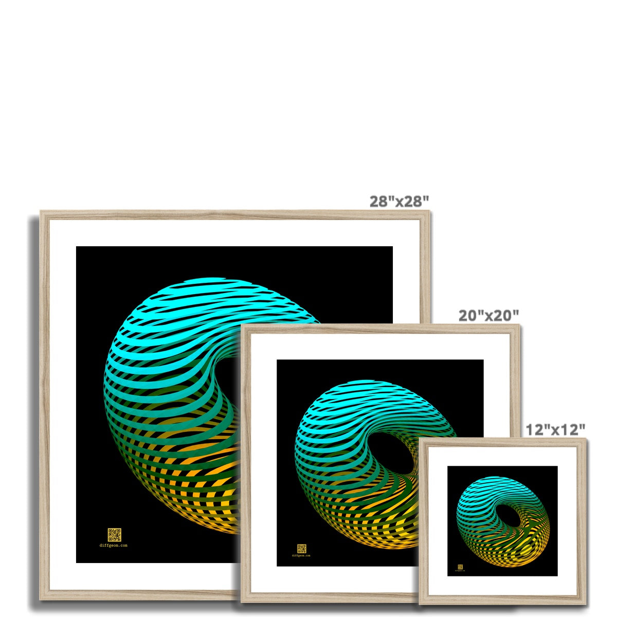 Morse Theory, Oblique Framed & Mounted Print