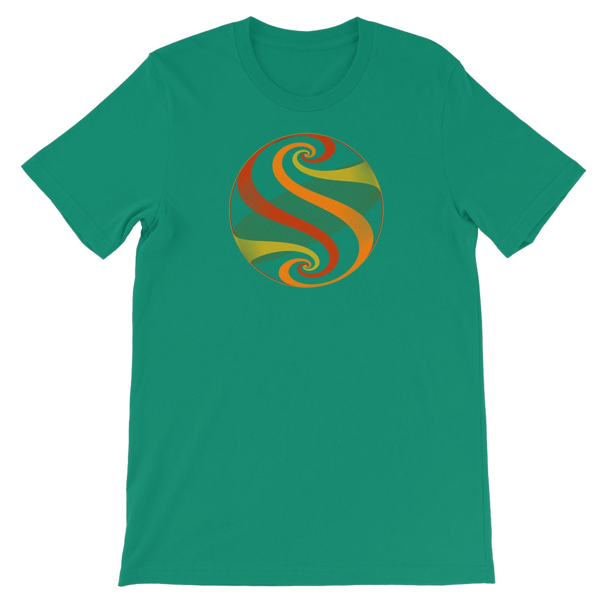 Möbius Flow, Autumn Sphere Unisex Short Sleeve T-Shirt