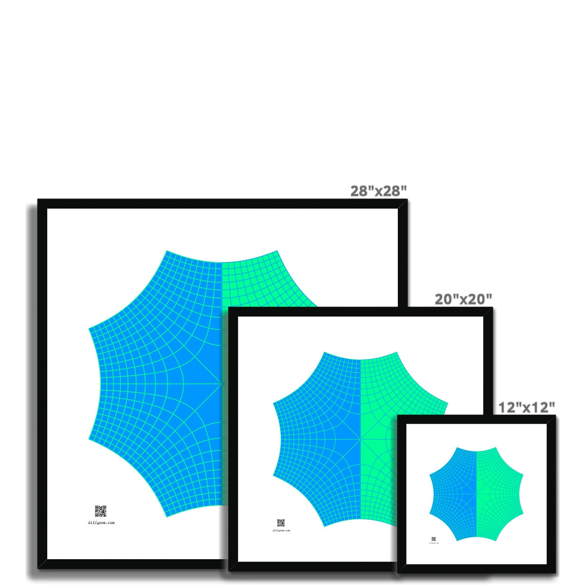 Complex Square Roots Framed & Mounted Print