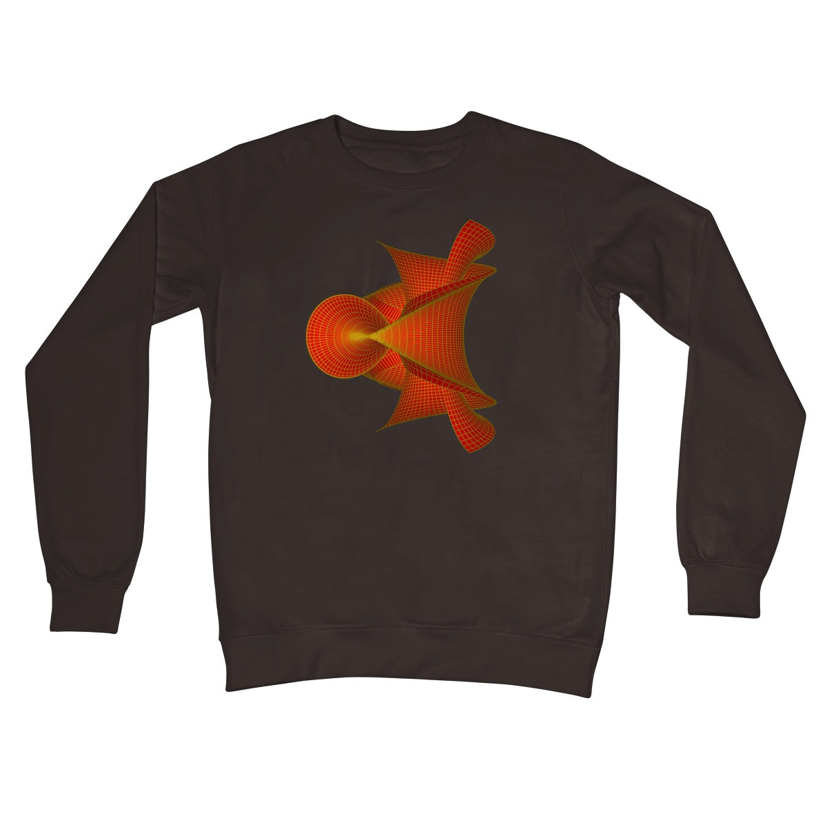 Kuen's Surface, Red Crew Neck Sweatshirt
