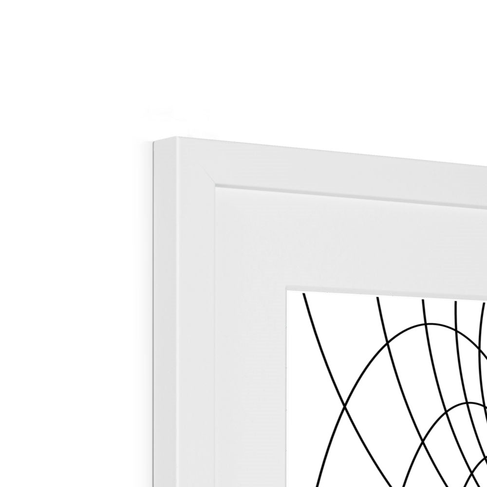 Parabolic Cyclide, Black Framed & Mounted Print
