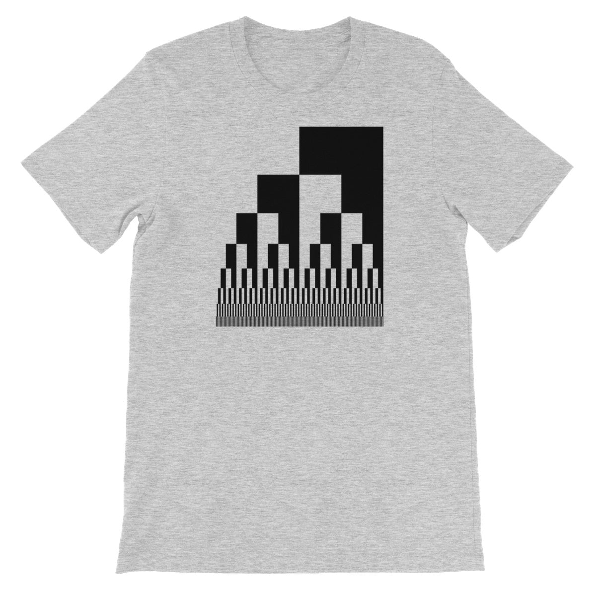 Binary Cascade Unisex Short Sleeve T-Shirt