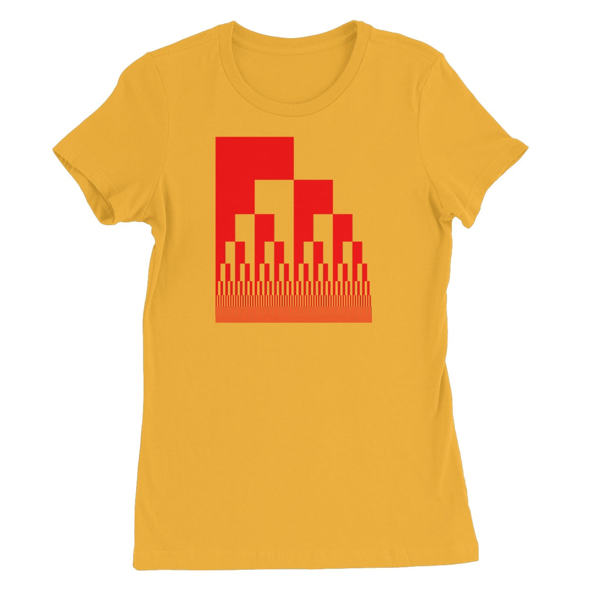 Binary Cascade, Red Women's Favourite T-Shirt