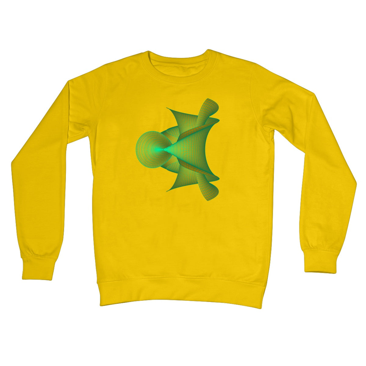 Kuen's Surface, Gold Crew Neck Sweatshirt