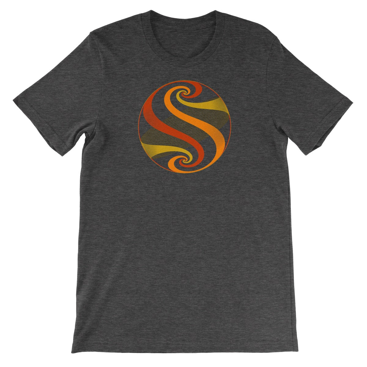 Möbius Flow, Autumn Sphere Unisex Short Sleeve T-Shirt