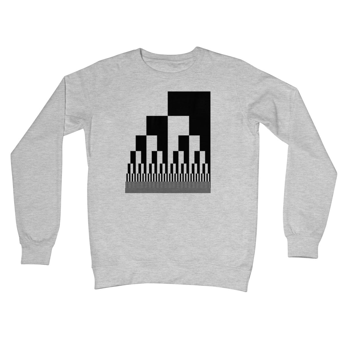 Binary Cascade Crew Neck Sweatshirt