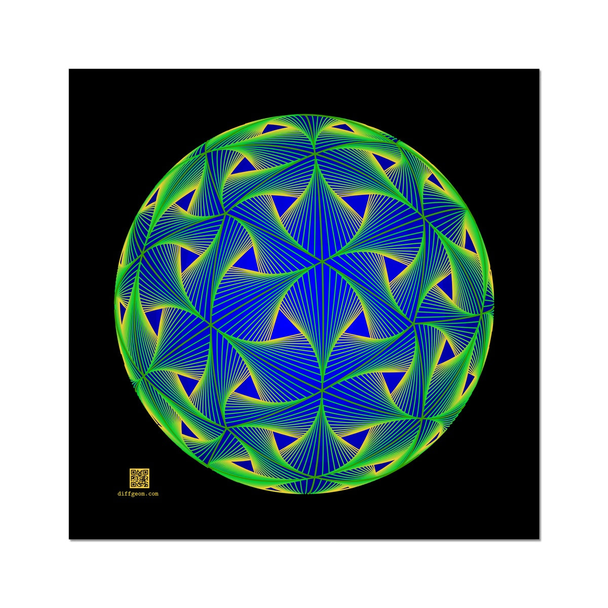 Diatom, Green Fine Art Print