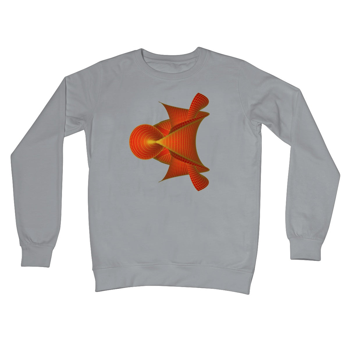 Kuen's Surface, Red Crew Neck Sweatshirt