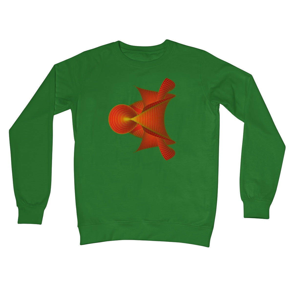 Kuen's Surface, Red Crew Neck Sweatshirt