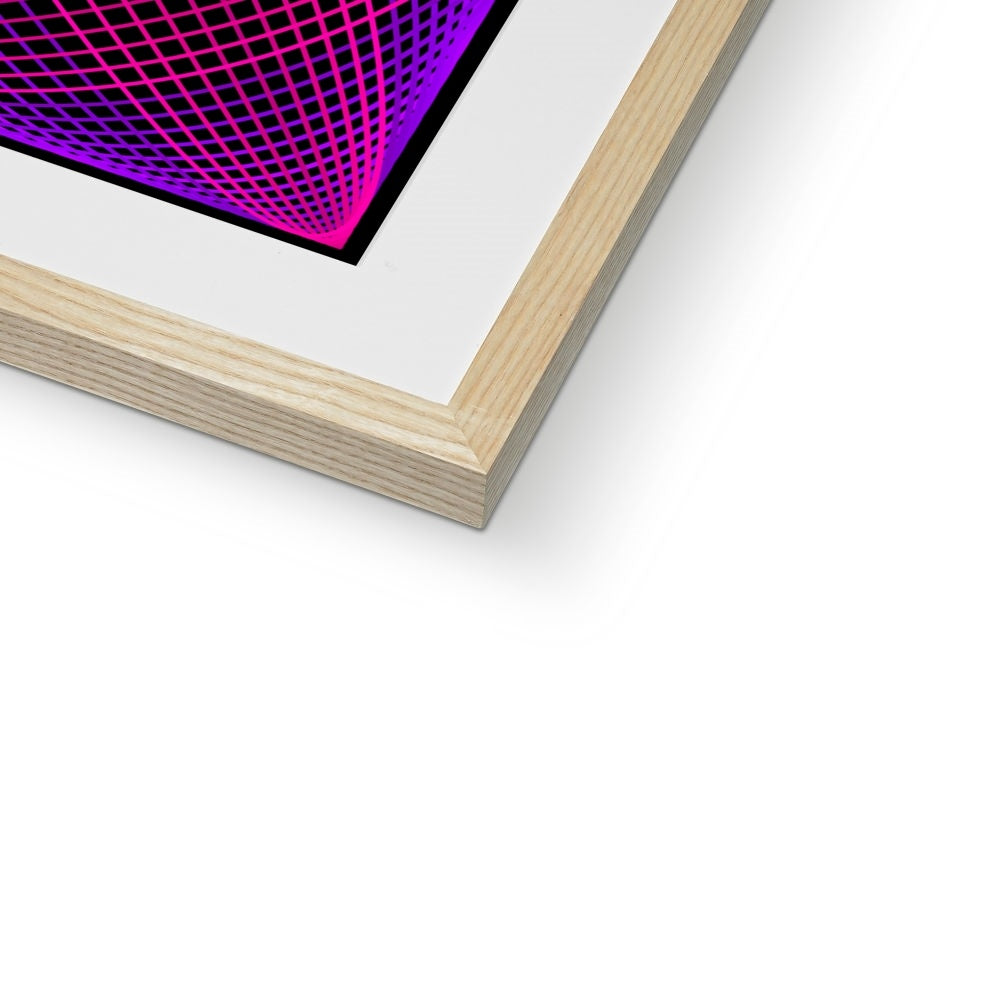 Trig Embrace, Neon Framed & Mounted Print