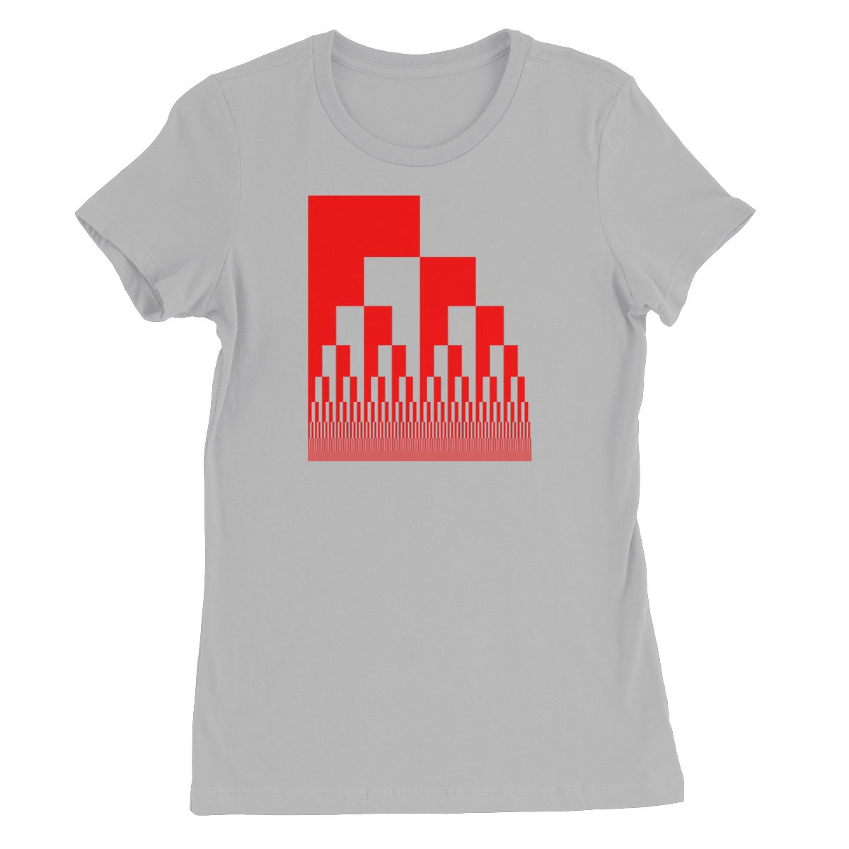 Binary Cascade, Red Women's Favourite T-Shirt