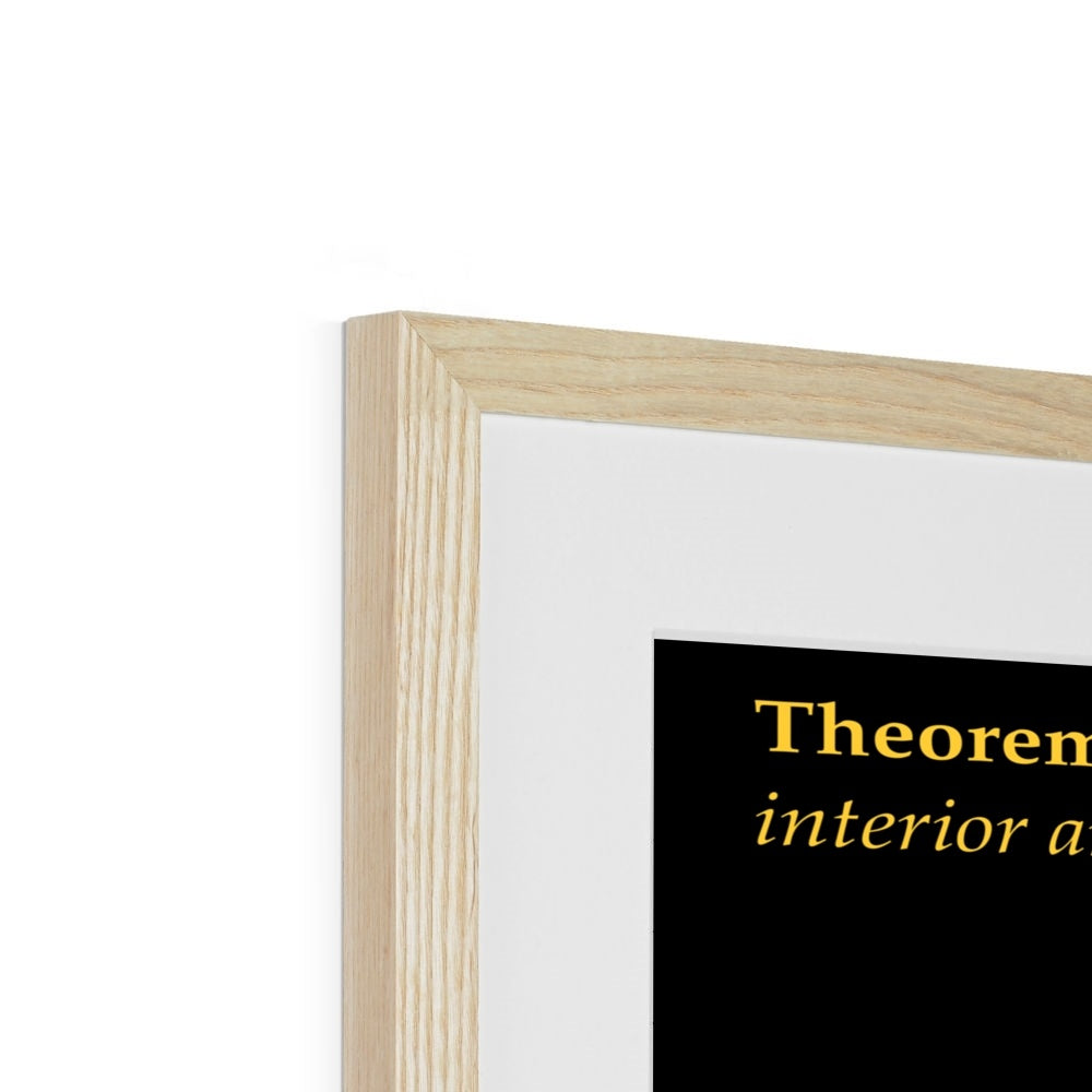 Area of Spherical Triangles Framed & Mounted Print