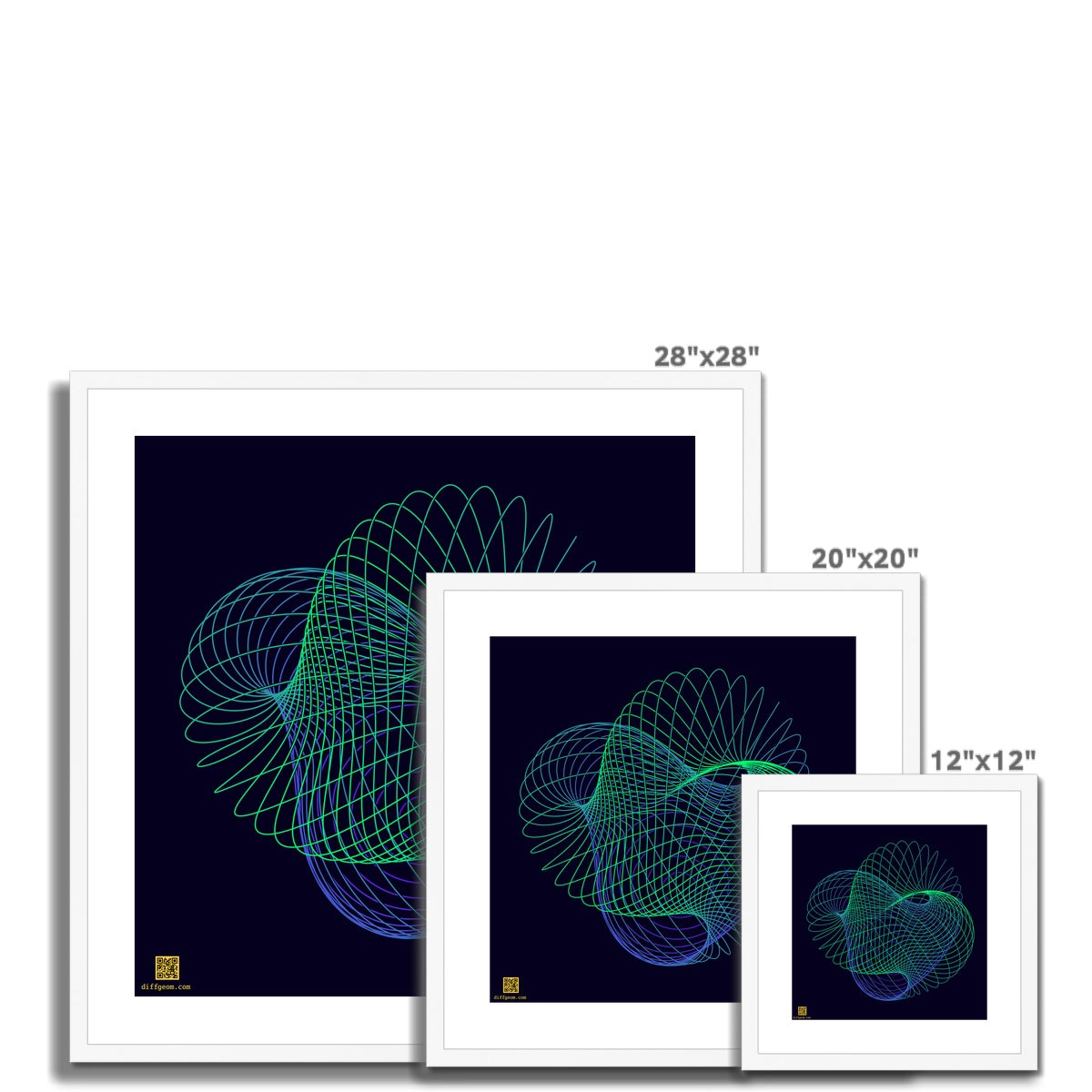 Projective Plane, Spring Framed & Mounted Print