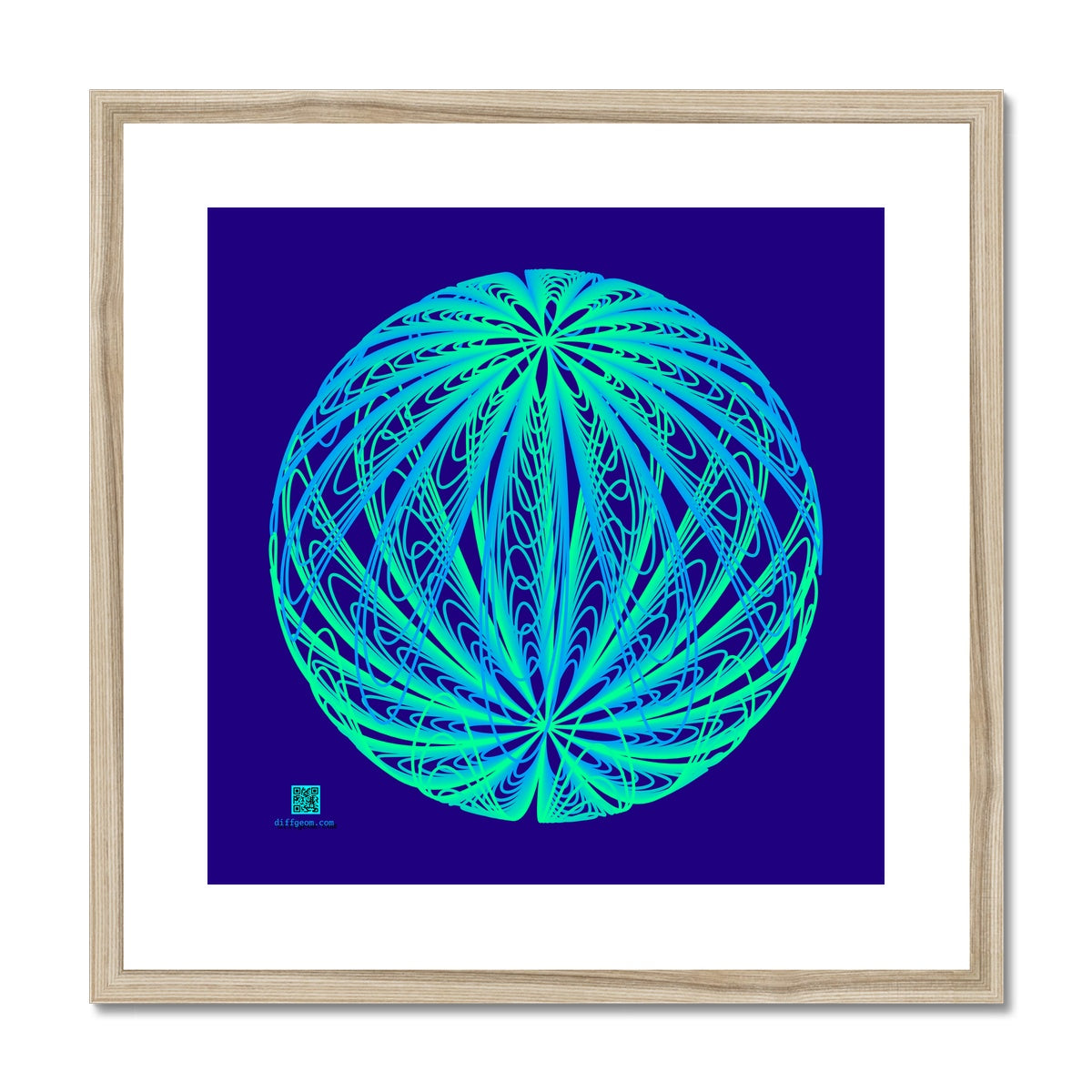 Dipole, Aurora Sphere Framed & Mounted Print