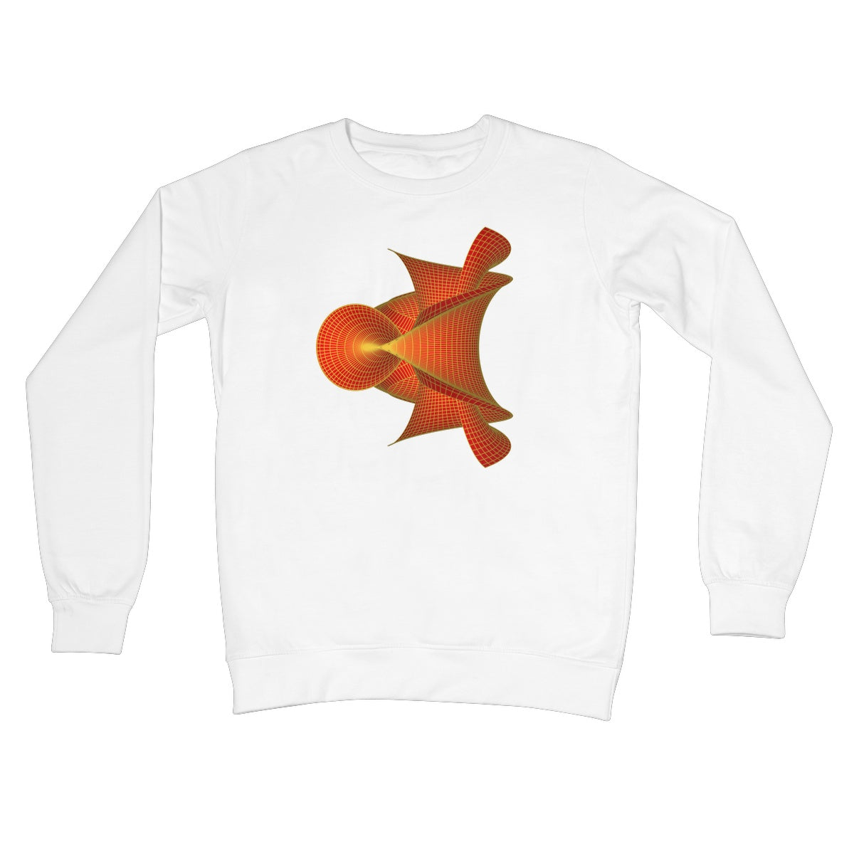 Kuen's Surface, Red Crew Neck Sweatshirt