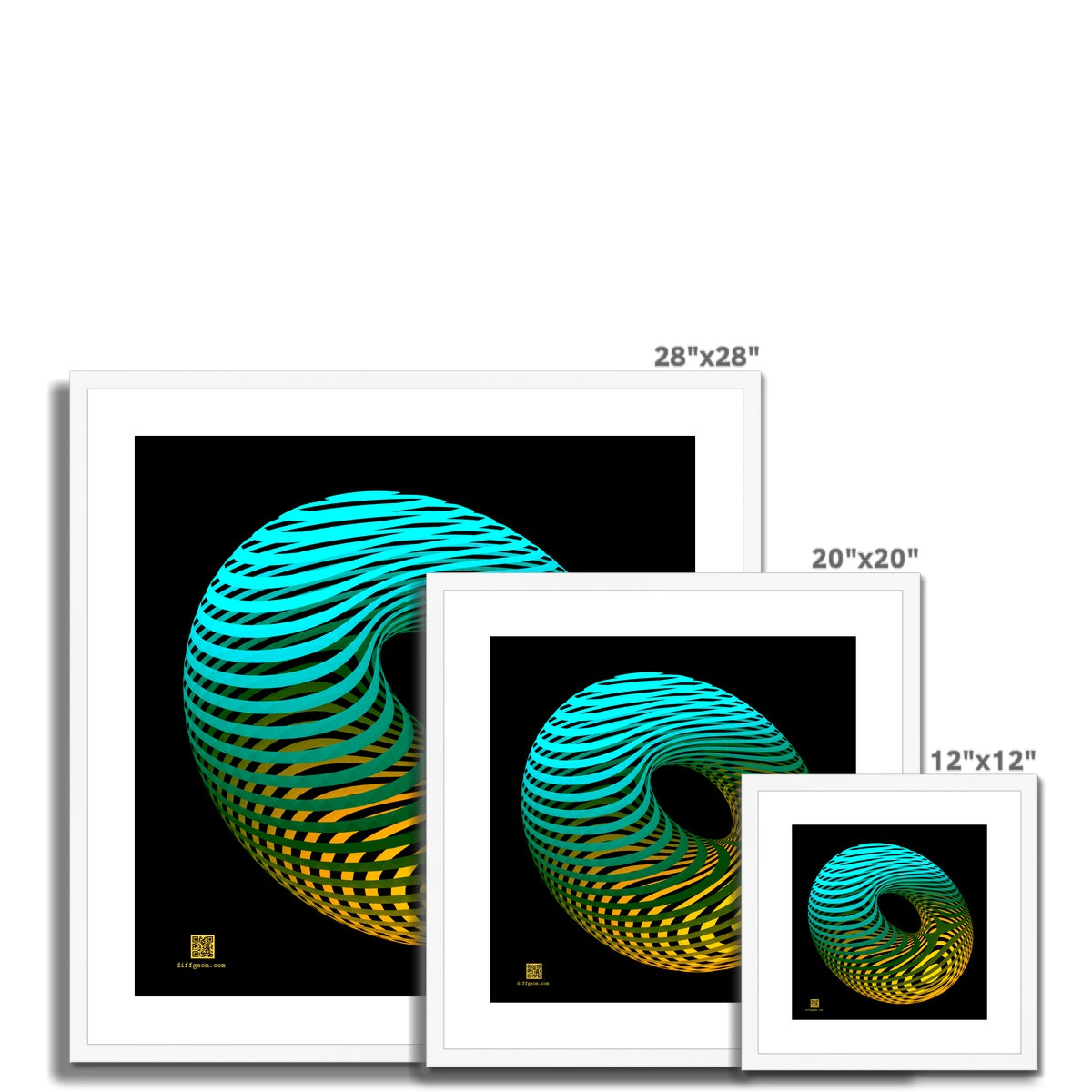 Morse Theory, Oblique Framed & Mounted Print