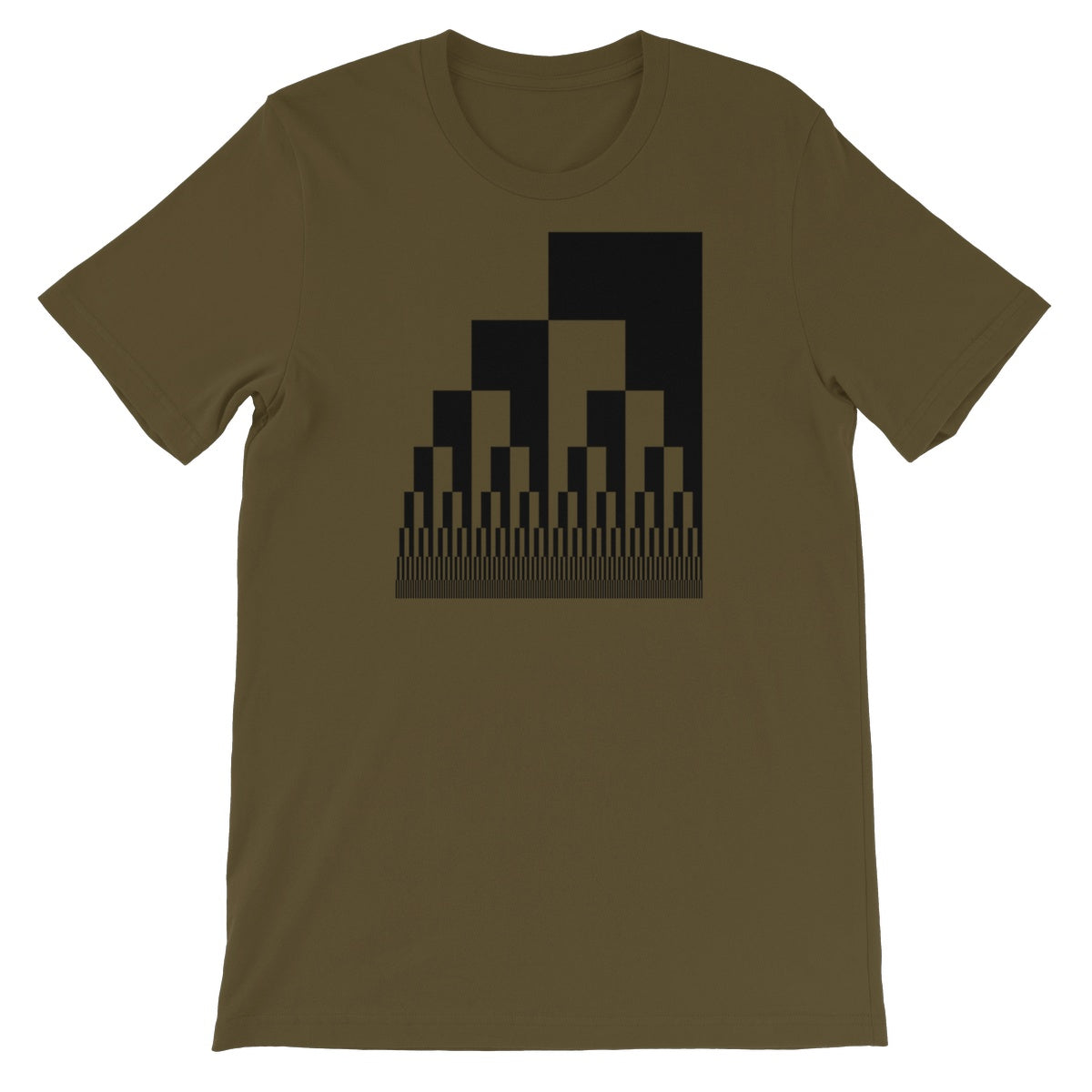 Binary Cascade Unisex Short Sleeve T-Shirt