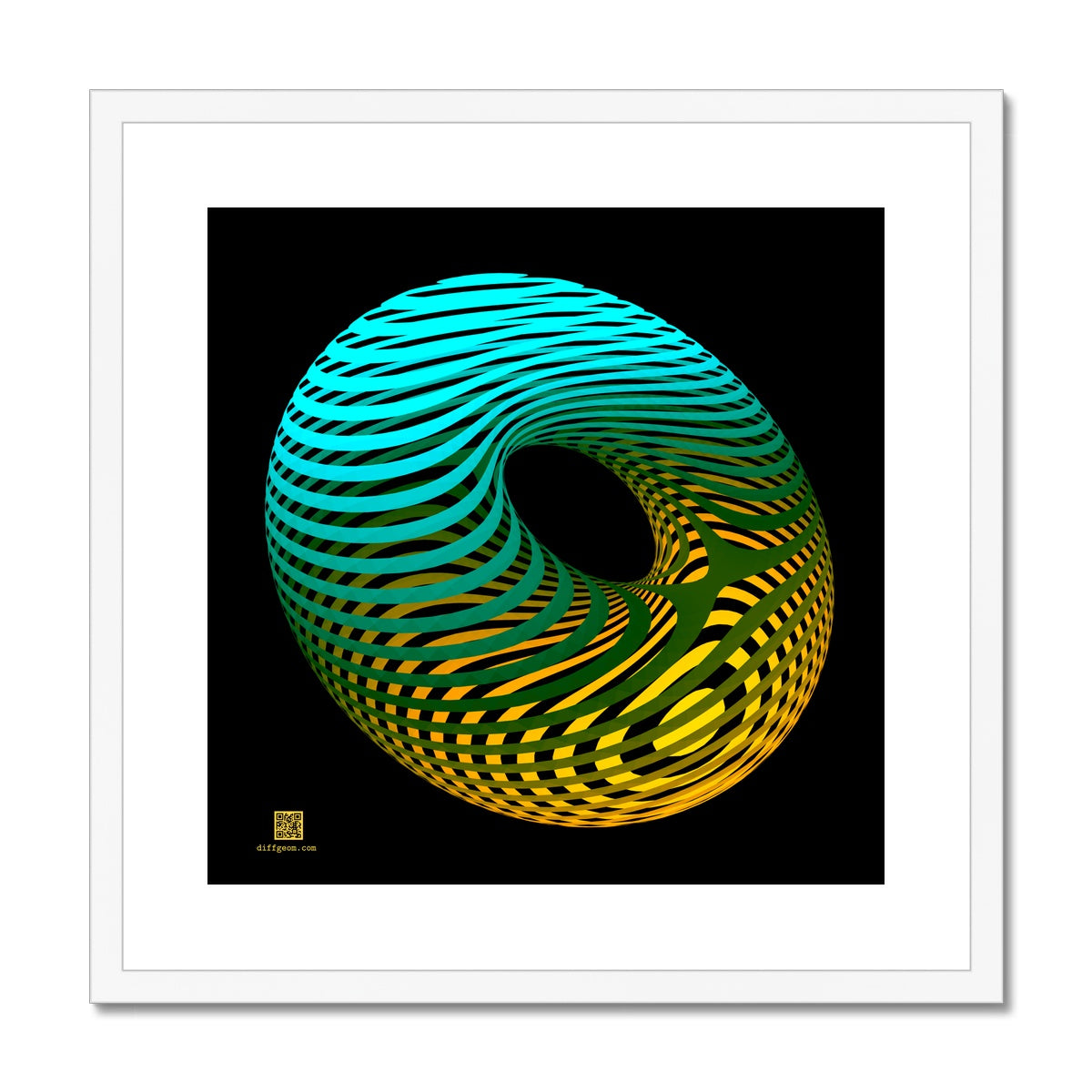 Morse Theory, Oblique Framed & Mounted Print