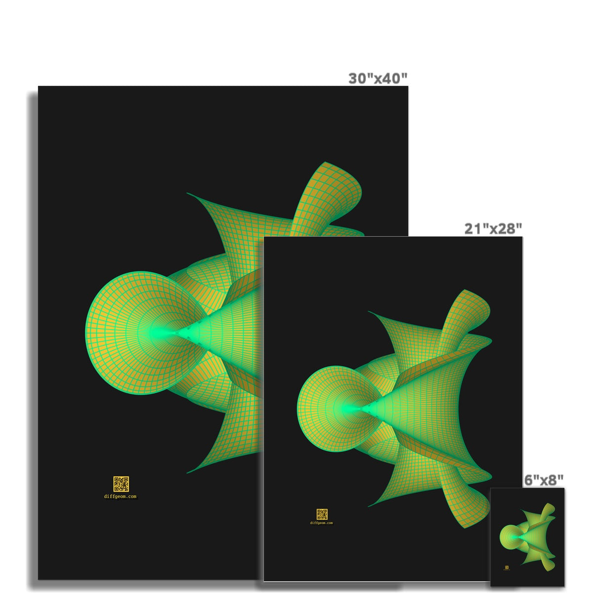 Kuen's Surface, Gold Wall Art Poster