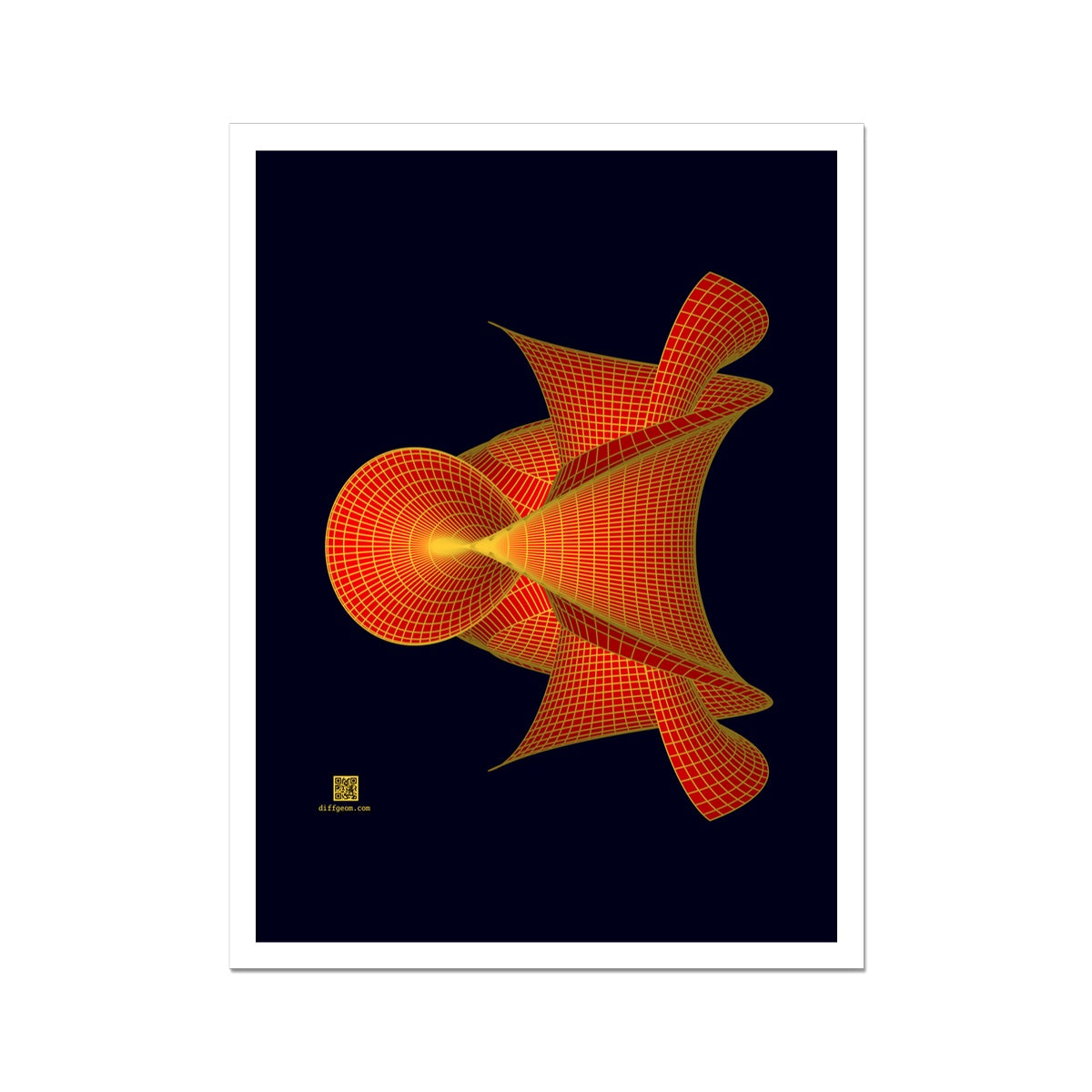 Kuen's Surface, Red Hahnemühle German Etching Print