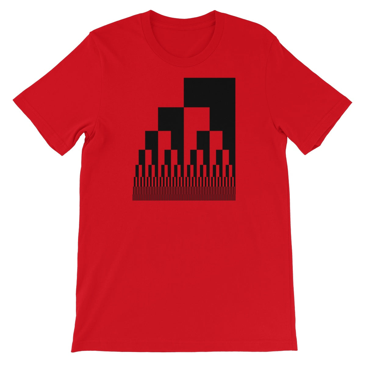 Binary Cascade Unisex Short Sleeve T-Shirt