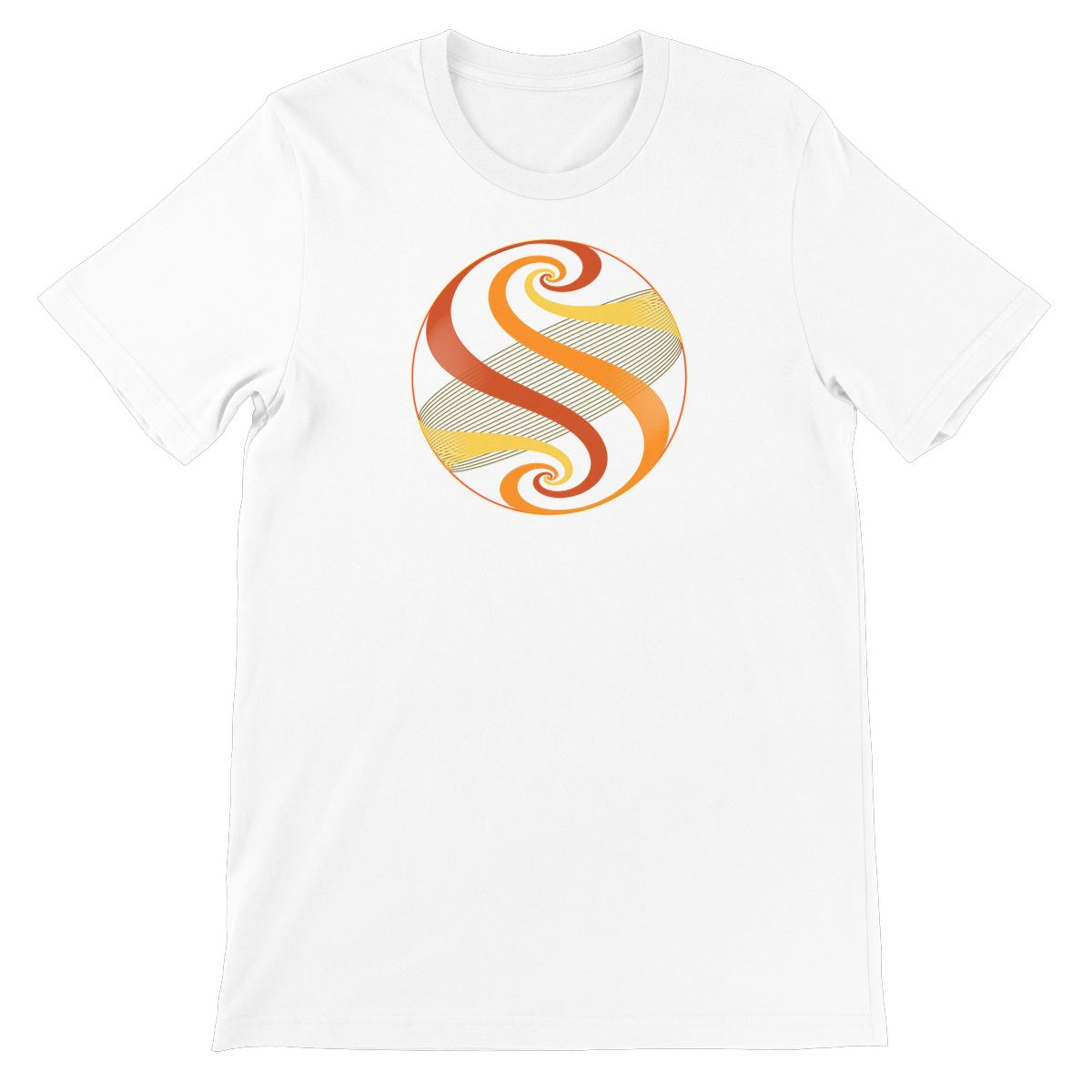 Möbius Flow, Autumn Sphere Unisex Short Sleeve T-Shirt