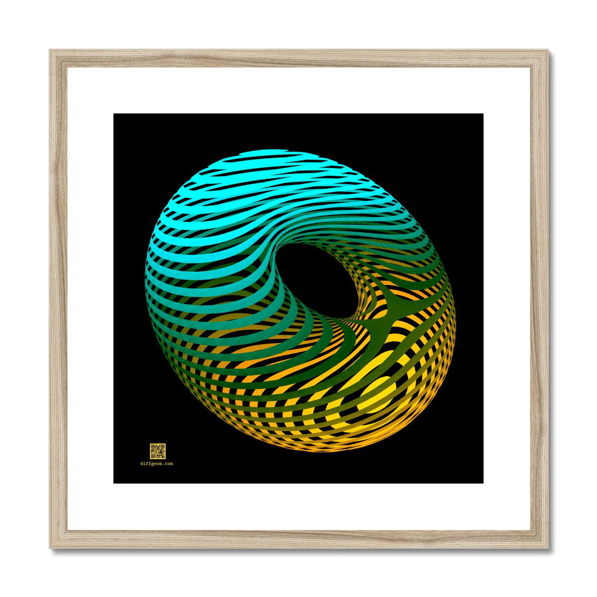Morse Theory, Oblique Framed & Mounted Print
