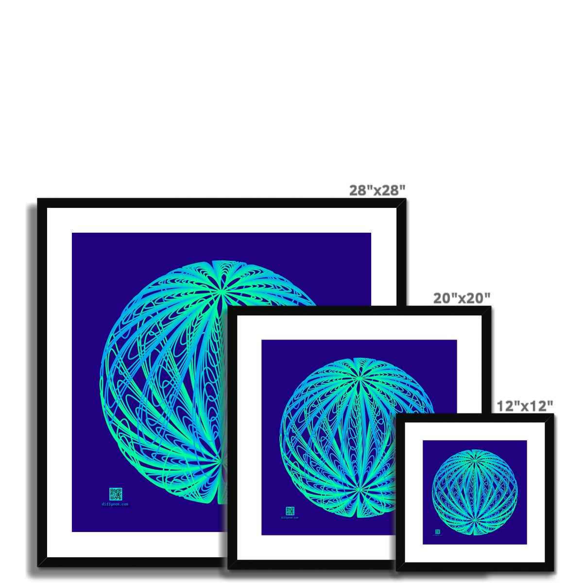 Dipole, Aurora Sphere Framed & Mounted Print