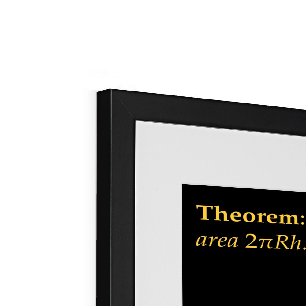 Area of Spherical Zones Framed & Mounted Print