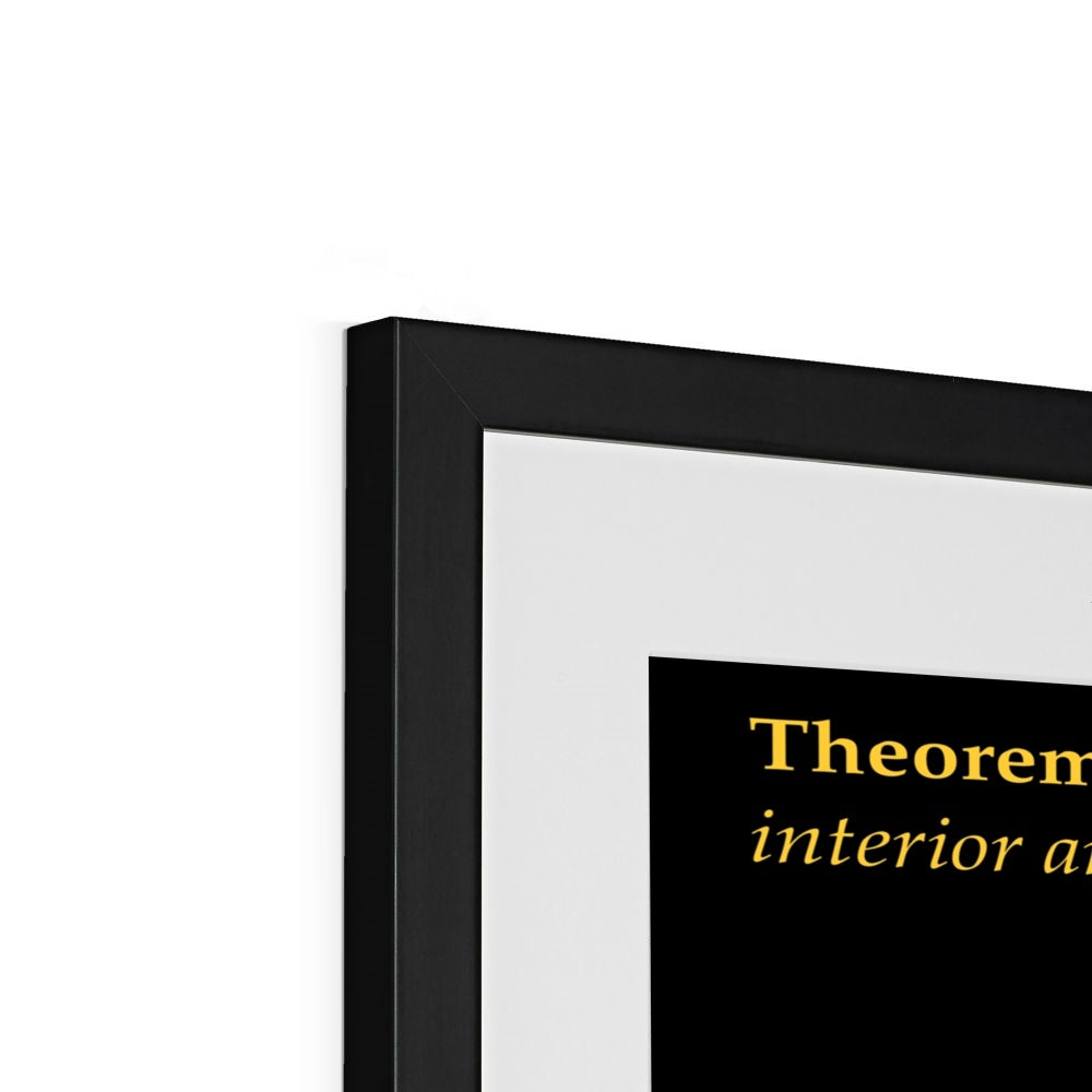 Area of Spherical Triangles Framed & Mounted Print