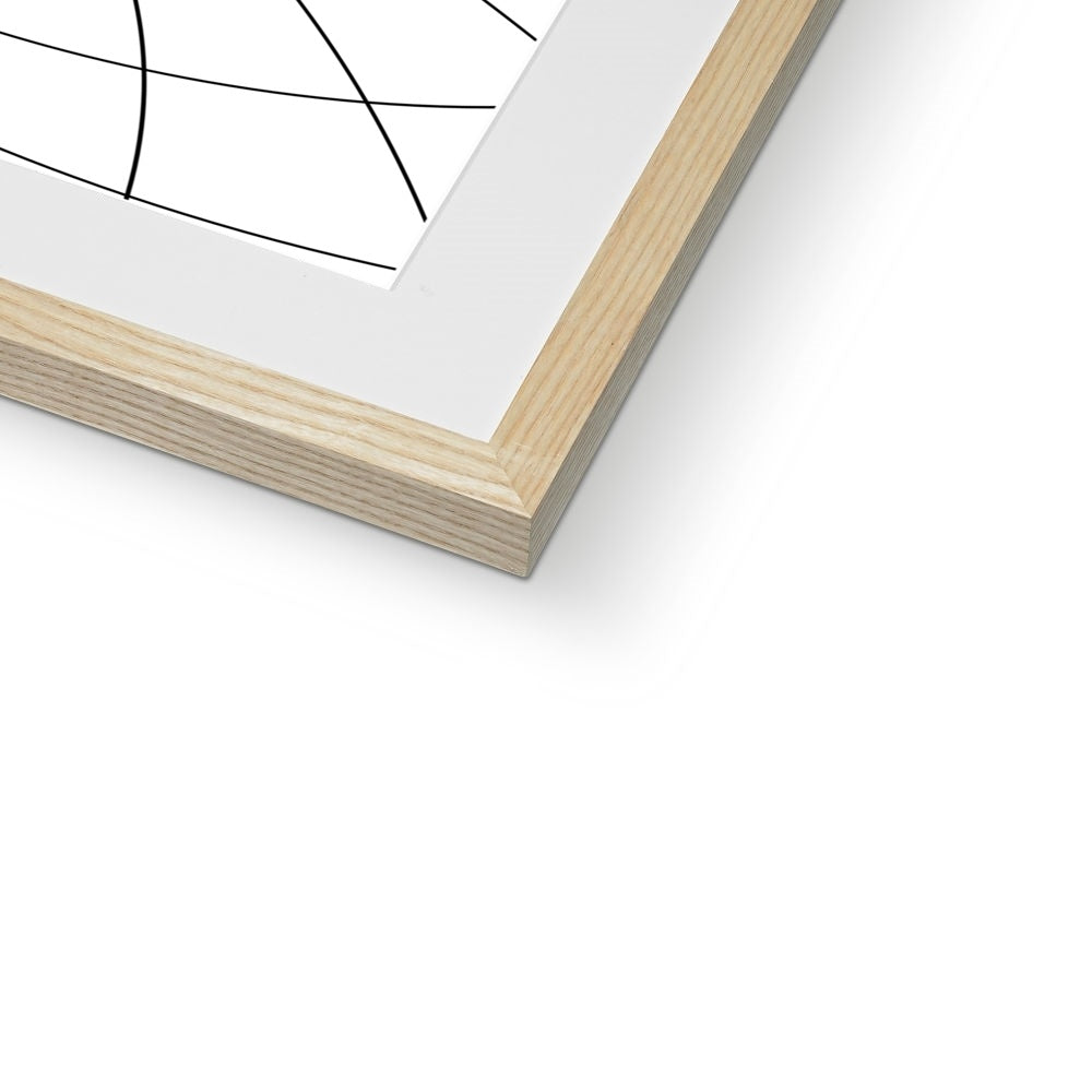 Parabolic Cyclide, Black Framed & Mounted Print