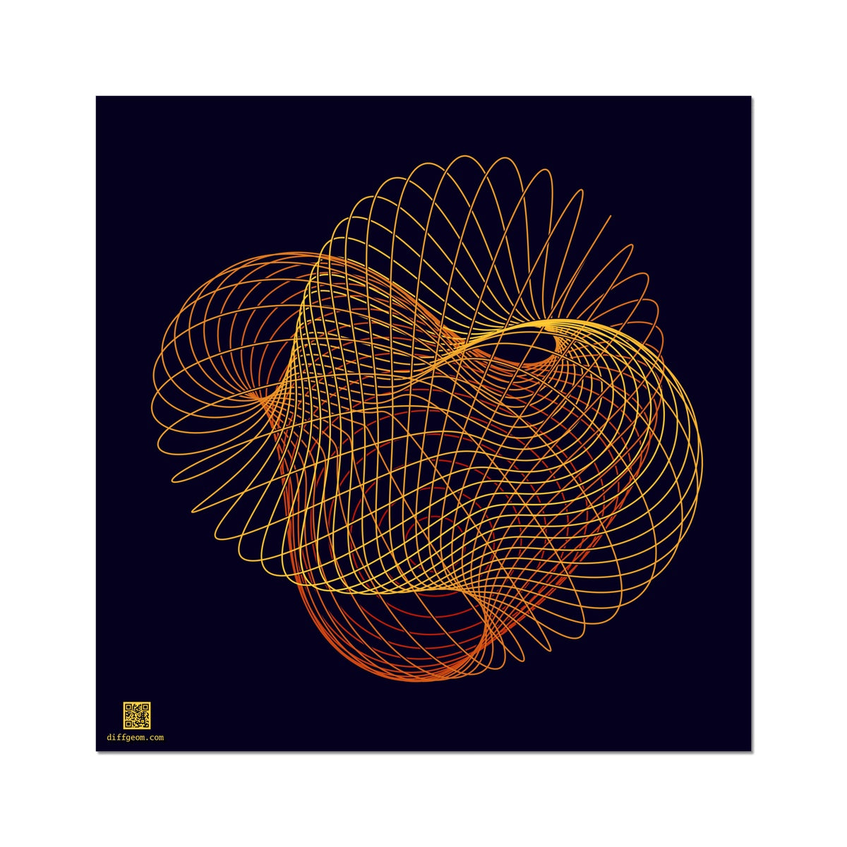 Projective Plane, Autumn Wall Art Poster