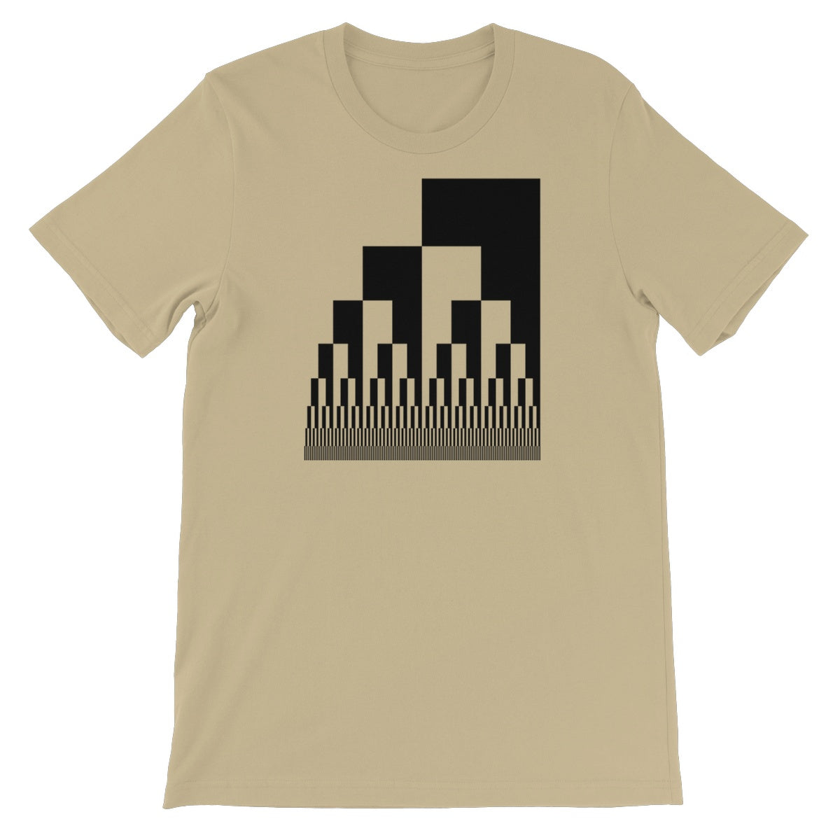Binary Cascade Unisex Short Sleeve T-Shirt