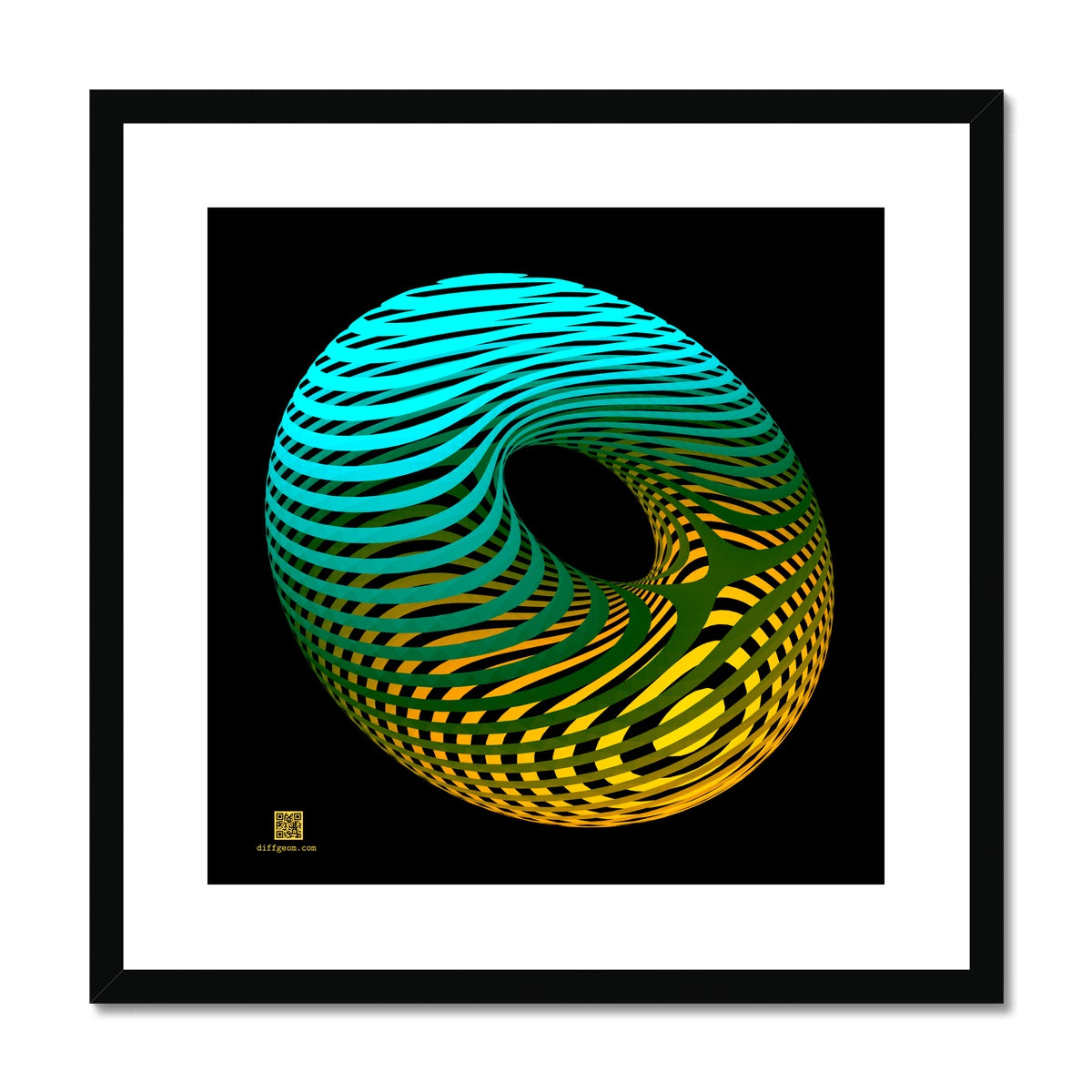 Morse Theory, Oblique Framed & Mounted Print