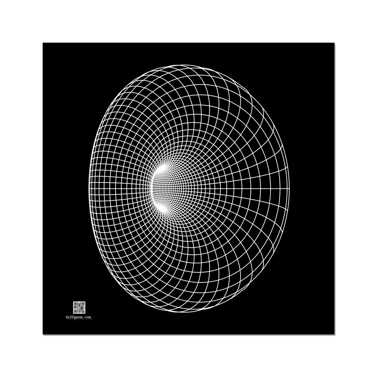 Cyclide, White Hahnemühle German Etching Print