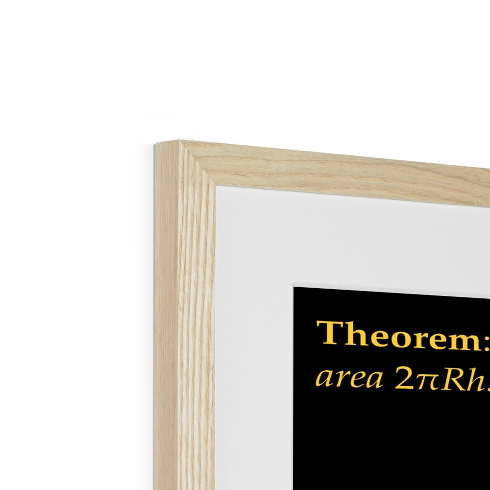 Area of Spherical Zones Framed & Mounted Print