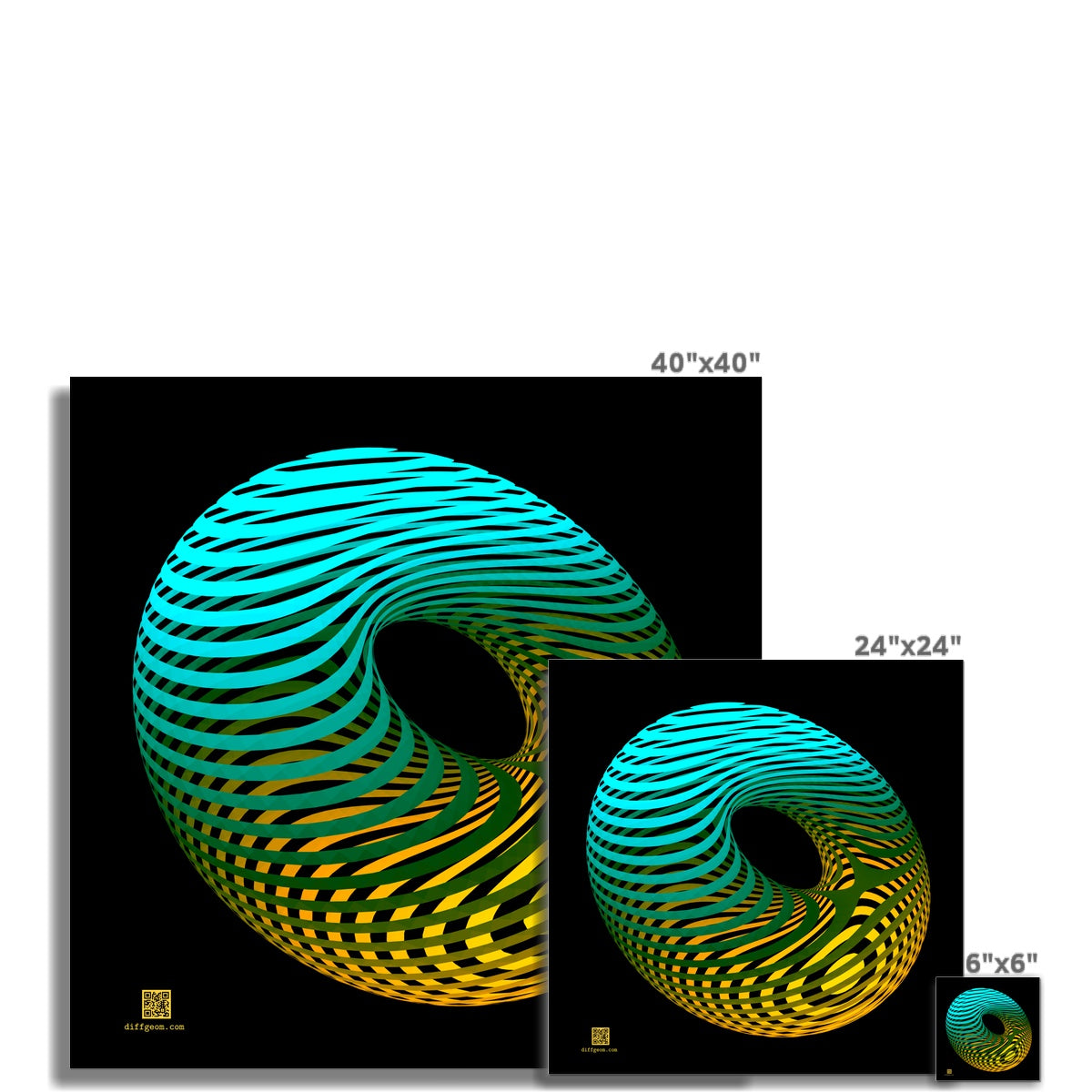 Morse Theory, Oblique Wall Art Poster