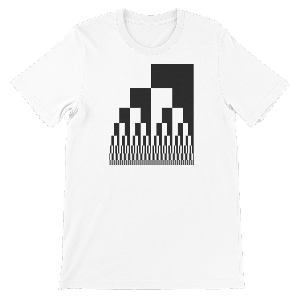 Binary Cascade Unisex Short Sleeve T-Shirt