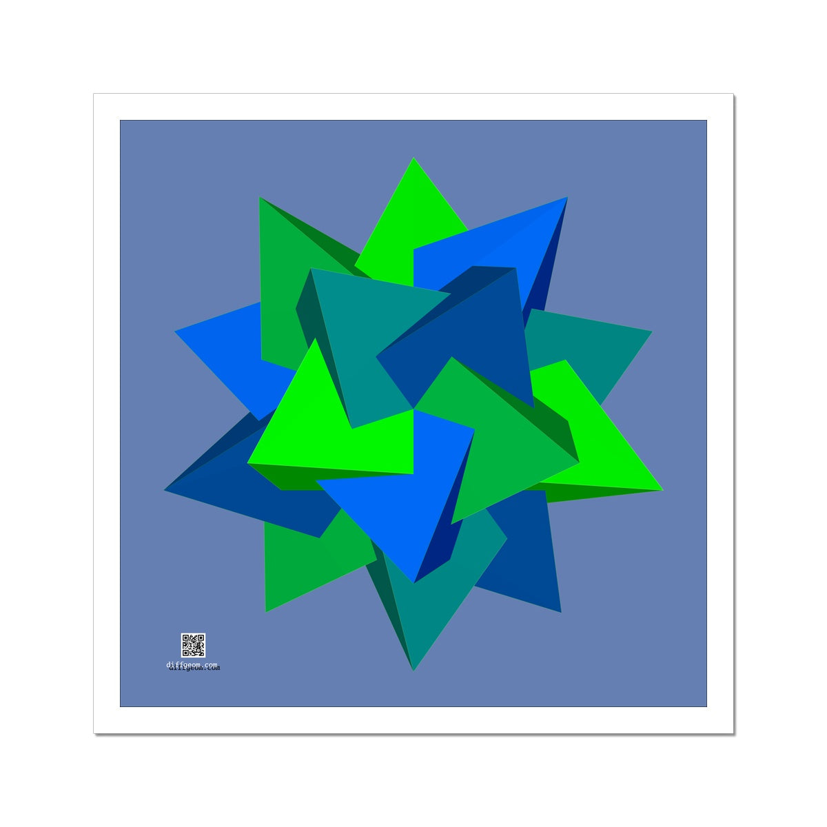 Five Tetrahedra, Summer Hahnemühle German Etching Print
